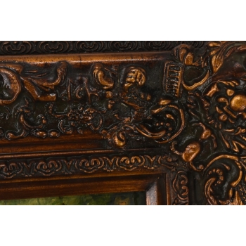 Kobieta ze Stadem Krów Na Pastwisku - Krowy Krowa - Scena Rodzajowa - Obraz