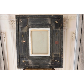 Portret Kobiety w Czerwonej Chuście - Dziewczynka - Obraz Zdobiona Rama