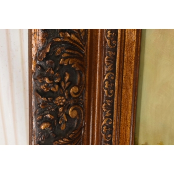 Portret Kobiety w Czerwonej Chuście - Dziewczynka - Obraz Zdobiona Rama