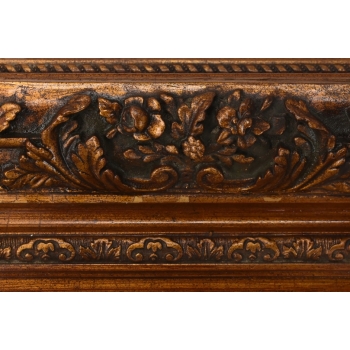 Portret Kobiety w Czerwonej Chuście - Dziewczynka - Obraz Zdobiona Rama