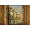 Wenecja - Włoski Pejzaż - Obraz Olejny - Złota Zdobiona Rama