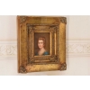 Portret Młodej Dziewczyny - Obraz Kobiety - Złota Zdobiona Rama