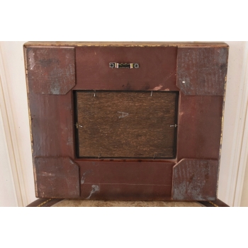 Pejzaż Włoski - Rzeka W Wenecji - Gondola - Obraz Olejny Zdobiona Rama