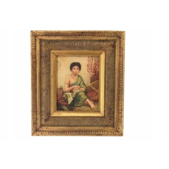 Orientalna Dziewczyna - Egipcjanka - Portret Kobiety - Obraz Olejny