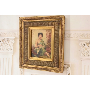 Orientalna Dziewczyna - Egipcjanka - Portret Kobiety - Obraz Olejny