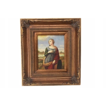 Święta Katarzyna Aleksandryjska - Portret Kobiety - Obraz Olejny - Rama