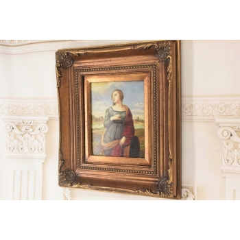 Święta Katarzyna Aleksandryjska - Portret Kobiety - Obraz Olejny - Rama