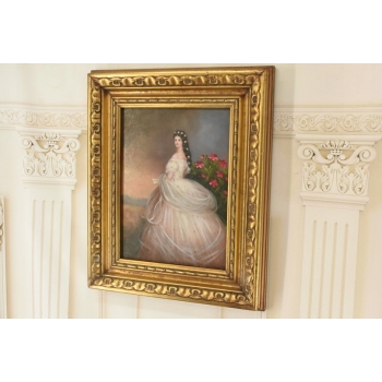 Księżniczka Wiktoriańska - Portret Kobiety - Obraz Olejny Królewski - Rama