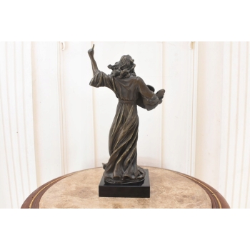 Mojżesz z Tablica - Dziesięć Przykazań - Biblia - Figura Rzeźba z Brązu