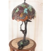 Lampa Witrażowa Tiffany Style - Szkło - Ptaszki na Gałęzi - Lampa Biuro