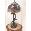 Lampa Witrażowa Tiffany Style - Szkło - Ptaszki na Gałęzi - Lampa Biuro