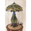 Lampa Witrażowa - Styl Tiffany Glass - Witraż - Ważki Zielona Biuro Ozdoba