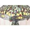 Lampa Witrażowa - Styl Tiffany Glass - Witraż - Ważki Zielona Biuro Ozdoba