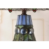 Lampa Witrażowa - Styl Tiffany Glass - Witraż - Ważki Zielona Biuro Ozdoba
