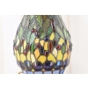 Lampa Witrażowa - Styl Tiffany Glass - Witraż - Ważki Zielona Biuro Ozdoba