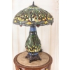Lampa Witrażowa - Styl Tiffany Glass - Witraż - Ważki Zielona Biuro Ozdoba