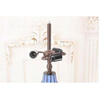 Lampa Witrażowa - Styl Tiffany Glass - Witraż - Ważki Zielona Biuro Ozdoba