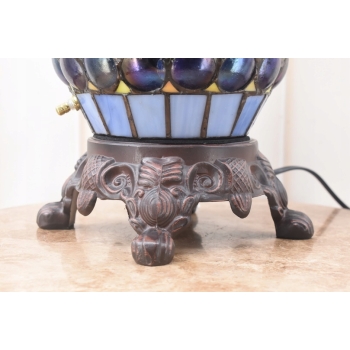 Lampa Witrażowa - Styl Tiffany Glass - Witraż - Ważki Zielona Biuro Ozdoba