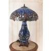 Lampa Witrażowa - Styl Tiffany Glass - Witraż - Ważki Niebieska Ozdoba