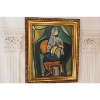 T. KANTOR - ABSTRAKCJA - PICASSO - Obraz Olejny na Płótnie