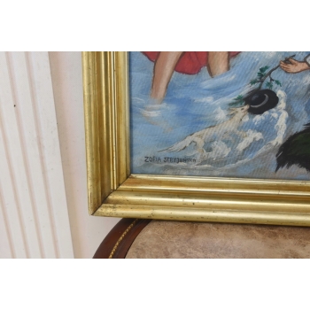 Zofia Stryjeńska - Góral i Góralka - Stary Portret Obraz Olejny