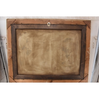 WOJCIECH KOSSAK - Myśliwy na Koniu Polowanie Par Force - Piękny Stary Obraz