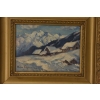 Stefan Filipkiewicz - Widok na Tatry Rysy - Polski Stary Obraz Olejny
