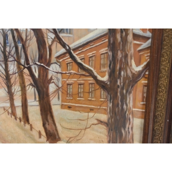 J. Fałat - Wawel - Widok na Zamek Królewski - Stary Polski Obraz - Kolekcja