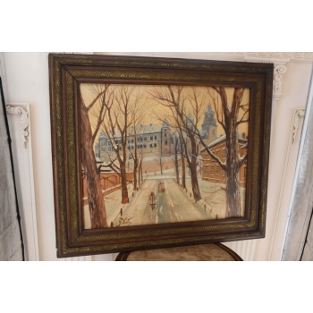 J. Fałat - Wawel - Widok na Zamek Królewski - Stary Polski Obraz - Kolekcja