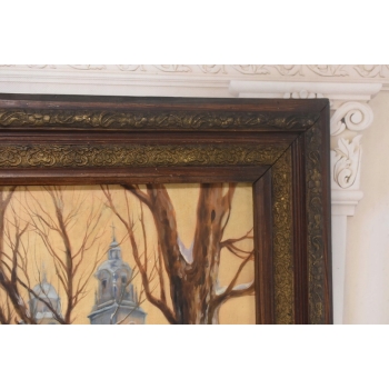 J. Fałat - Wawel - Widok na Zamek Królewski - Stary Polski Obraz - Kolekcja