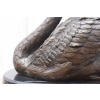 Dostojny Łabędź - Brąz - Granitowa Podstawa - Figura z Brązu - Dekoracja