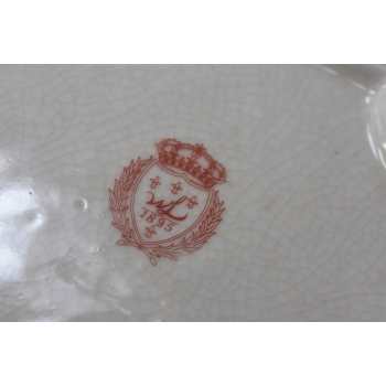 Czarny Porcelanowy Wazon z Ważkami - Amfora Puchar - Porcelana + Brąz