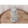Porcelanowa Figura Kobiety Miśnia - Gospodyni - Biała Porcelana - Dekoracja