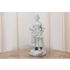 Porcelanowa Figura Kobiety Miśnia - Gospodyni - Biała Porcelana - Dekoracja