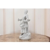 Porcelanowa Figura Kobiety Miśnia - Gospodyni - Biała Porcelana - Dekoracja