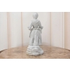 Porcelanowa Figura Kobiety Miśnia - Gospodyni - Biała Porcelana - Dekoracja