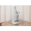 Porcelanowa Figura Kobiety Miśnia - Gospodyni - Biała Porcelana - Dekoracja