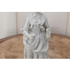 Porcelanowa Figura Kobiety Miśnia - Gospodyni - Biała Porcelana - Dekoracja