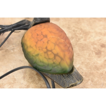 Stojąca Lampka Nocna - Lampa Kaczka Szklany Klosz Tiffany Style Uszkodzona