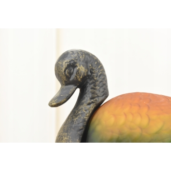 Stojąca Lampka Nocna - Lampa Kaczka Szklany Klosz Tiffany Style Uszkodzona