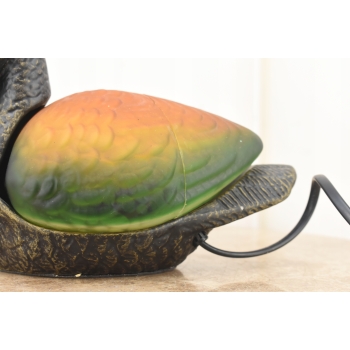 Stojąca Lampka Nocna - Lampa Kaczka Szklany Klosz Tiffany Style Uszkodzona