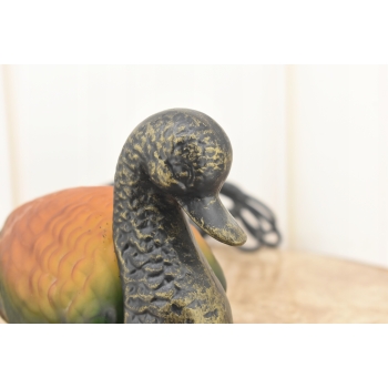 Stojąca Lampka Nocna - Lampa Kaczka Szklany Klosz Tiffany Style Uszkodzona