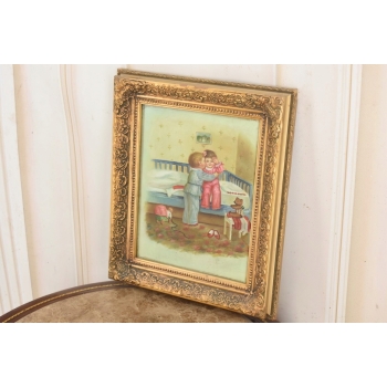 Dzieci w Pokoju z Zabawkami - Dziecko Rodzeństwo - Obraz Olejny Prezent