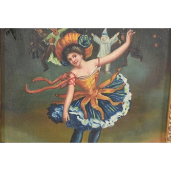 Kobieta w Stroju Karnawałowym - Dziewczyna - Obraz Olejny Na Płótnie