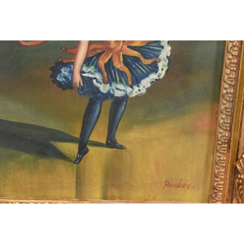 Kobieta w Stroju Karnawałowym - Dziewczyna - Obraz Olejny Na Płótnie