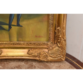 Kobieta w Stroju Karnawałowym - Dziewczyna - Obraz Olejny Na Płótnie