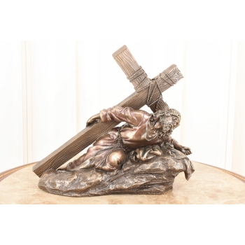 Jezus Niosący Krzyż - Pieta Kalwaria - Biblia Droga Krzyżowa Figura Rzeźba