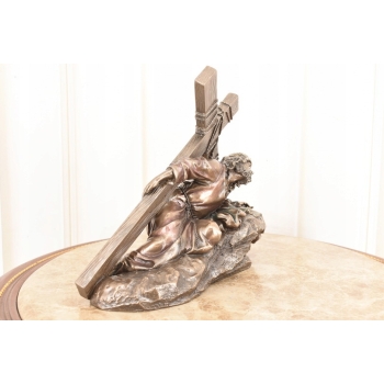 Jezus Niosący Krzyż - Pieta Kalwaria - Biblia Droga Krzyżowa Figura Rzeźba