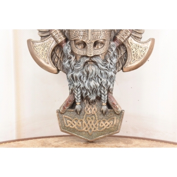 Zegar Ścienny Wiking - Styl Nordycki - Wikingowie - Figura Prezent