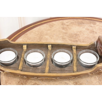 Gondola Lady - Świecznik 4 Świece - Kobieta Secesja - Figurka